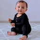 Black Baby Outfit With Hat Option (Newborn-12 months sizes)