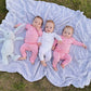 White Baby Outfit Set with Hat/Headband Option (Newborn - 12 months)