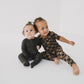 Checkered 2pc Pajama Set- Ink & Earth