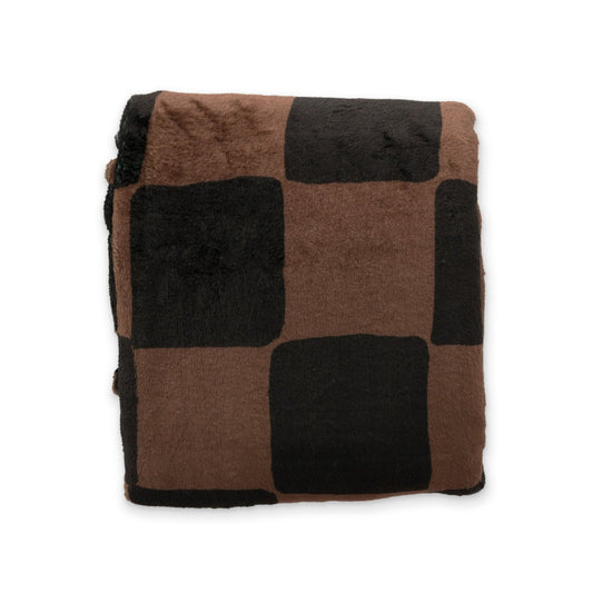 Ink & Earth Checkerboard Double Sided Throw Blanket