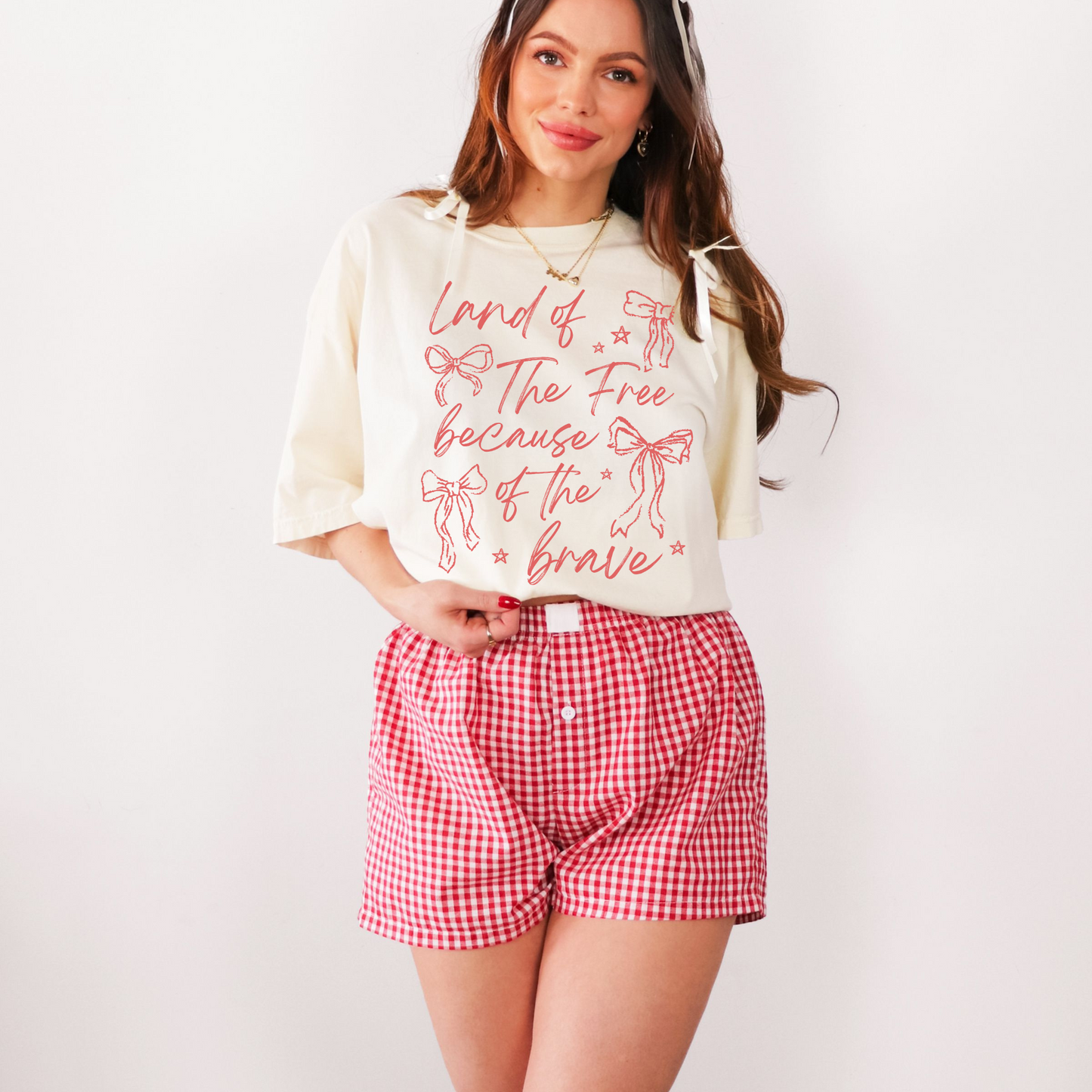 Land Of The Free Tee Shirt- 3 colors