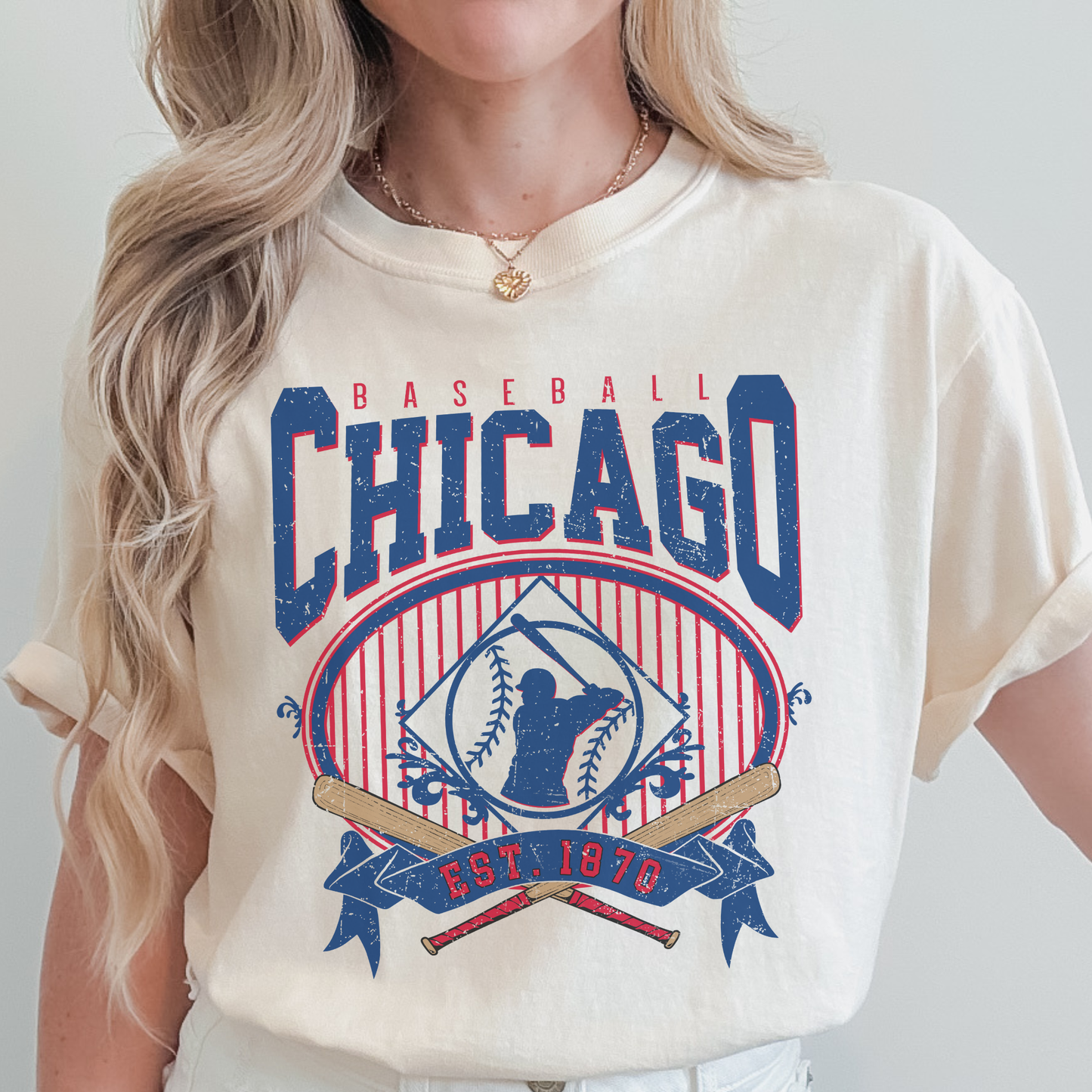 Chicago Baseball Vintage Inspired Graphic- 3 colors
