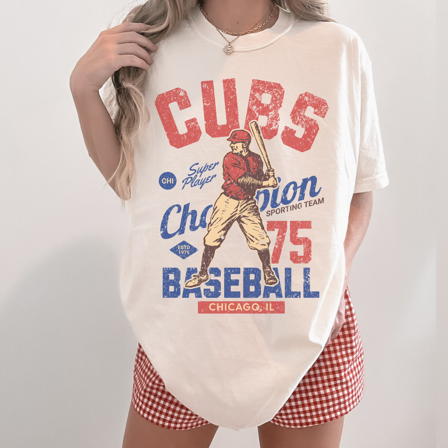 Vintage Inspired Chicago Cubs Baseball Tee – 3 colors