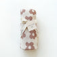 Knitted Baby Blanket - Mocha Daisy