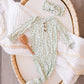 Knotted Baby Gown - Sage Ditsy Floral