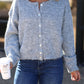 Lucille Grey Button Down Sweater Cardigan