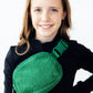 Green Fleece Belt Bag