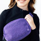 Purple Fleece Belt Bag