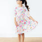 Field of Flowers 3/4 Sleeve Pocket Twirl Dress