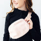 Light Pink Fleece Belt Bag