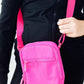 Neon Pink Crossbody Bag