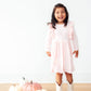 Petal Pink Long Sleeve Ruffle Twirl Dress