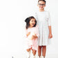 Petal Pink Long Sleeve Ruffle Twirl Dress