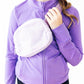 Lavender Fleece Belt Bag