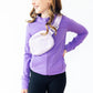 Lavender Fleece Belt Bag