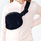Black Fleece Belt Bag