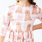 Goldendoodle 3/4 Sleeve Pocket Twirl Dress