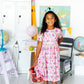 1st Grade Short Sleeve Pocket Twirl Dress