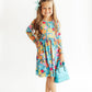 Flower Child Long-Sleeve Pocket Twirl Dress