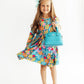 Flower Child Long-Sleeve Pocket Twirl Dress