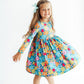 Flower Child Long-Sleeve Pocket Twirl Dress