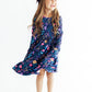 Botanical Beauty Long Sleeve Pocket Twirl Dress