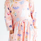 Spooky Sweetheart 3/4 Sleeve Pocket Twirl Dress