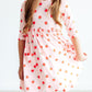 An Apple a Day 3/4 Sleeve Pocket Twirl Dress