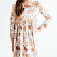 Football Friday Long-Sleeve Pocket Twirl Dress