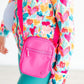 Neon Pink Crossbody Bag