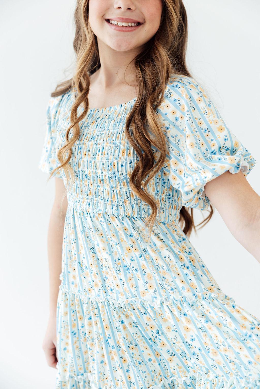 Buttercup Blooms Smocked Ruffle Dress