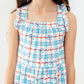 Patriotic Picnic Ruffle Cross Back Dress