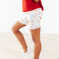 Red, White & Sweet Twirl Shorts