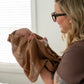 Mocha Muslin Swaddle Blanket
