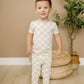 Checker 2pc Pajama Set- Neutral