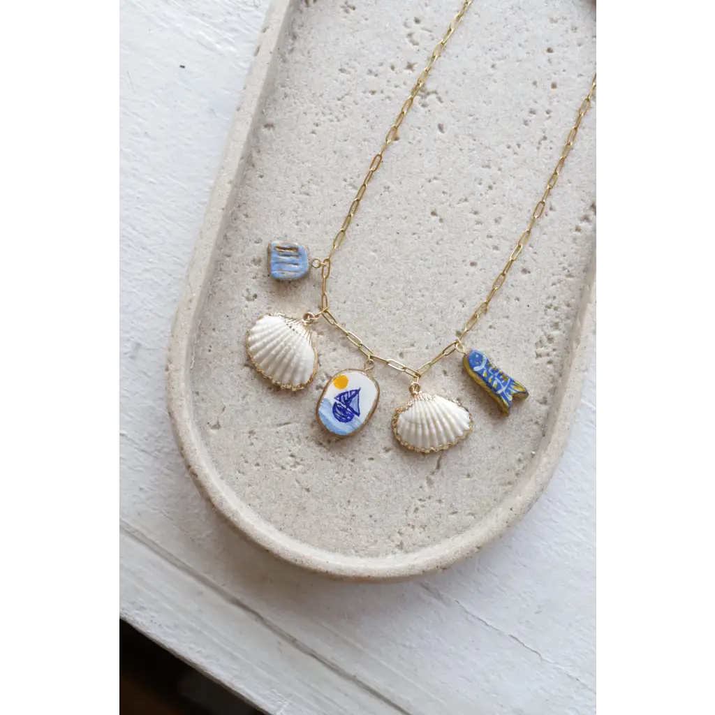 By the Ocean Charm Necklace