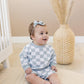 Organic Cotton Checkered Crewneck & Shorts Set
