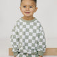 Organic Cotton Checkered Jogger Set - more colors