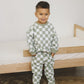 Organic Cotton Checkered Jogger Set - more colors