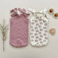 Organic Knit Romper - Mocha Daisy