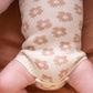 Organic Knit Romper - Mocha Daisy