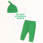 My First St Patricks Day Green Legging Bodysuit & Hat Set