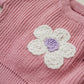 Pink Daisy Hand Embroidered Sweater