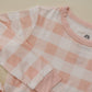 Pink Gingham 2pc Bamboo Pajama Set