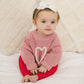 Pink Heart Hand Embroidered Sweater
