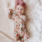 Ruffle Zipper One Piece - Dusty Pink Floral