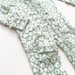 Ruffle Zipper One Piece - Sage Ditsy Floral