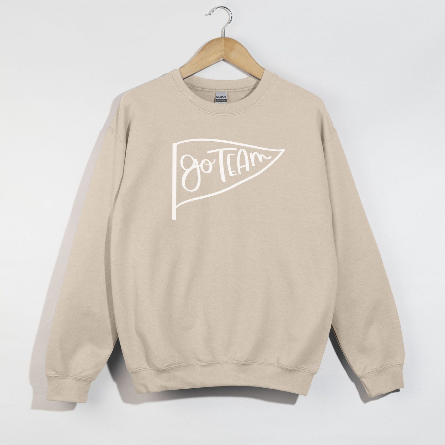Go Team Pennant Crewneck Sweatshirt- 5 colors