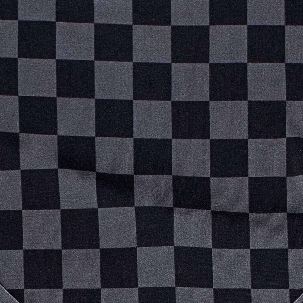 Black & Gray Checkered Convertible Zippy