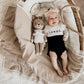 Fringe Swaddle Blanket - Tan